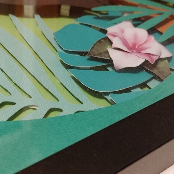 CHEERFUL Kirigami 3d Paper Art Toucan Hand Made - Picture 3 of 4